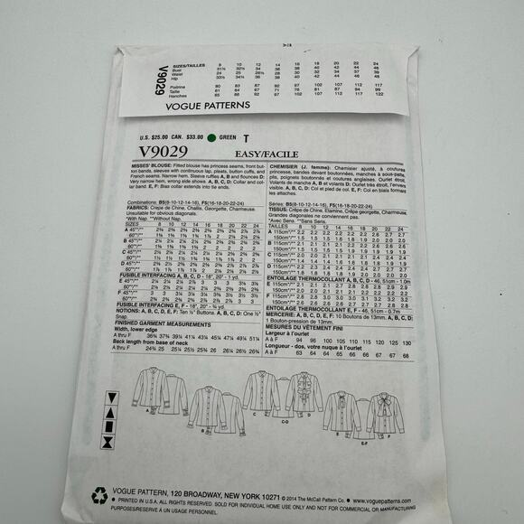 Vintage 1988 Vogue Ralph Lauren UNCUT Sewing Pattern 2136 Pants, Skirt  6, 8, 10 - Picture 3 of 6